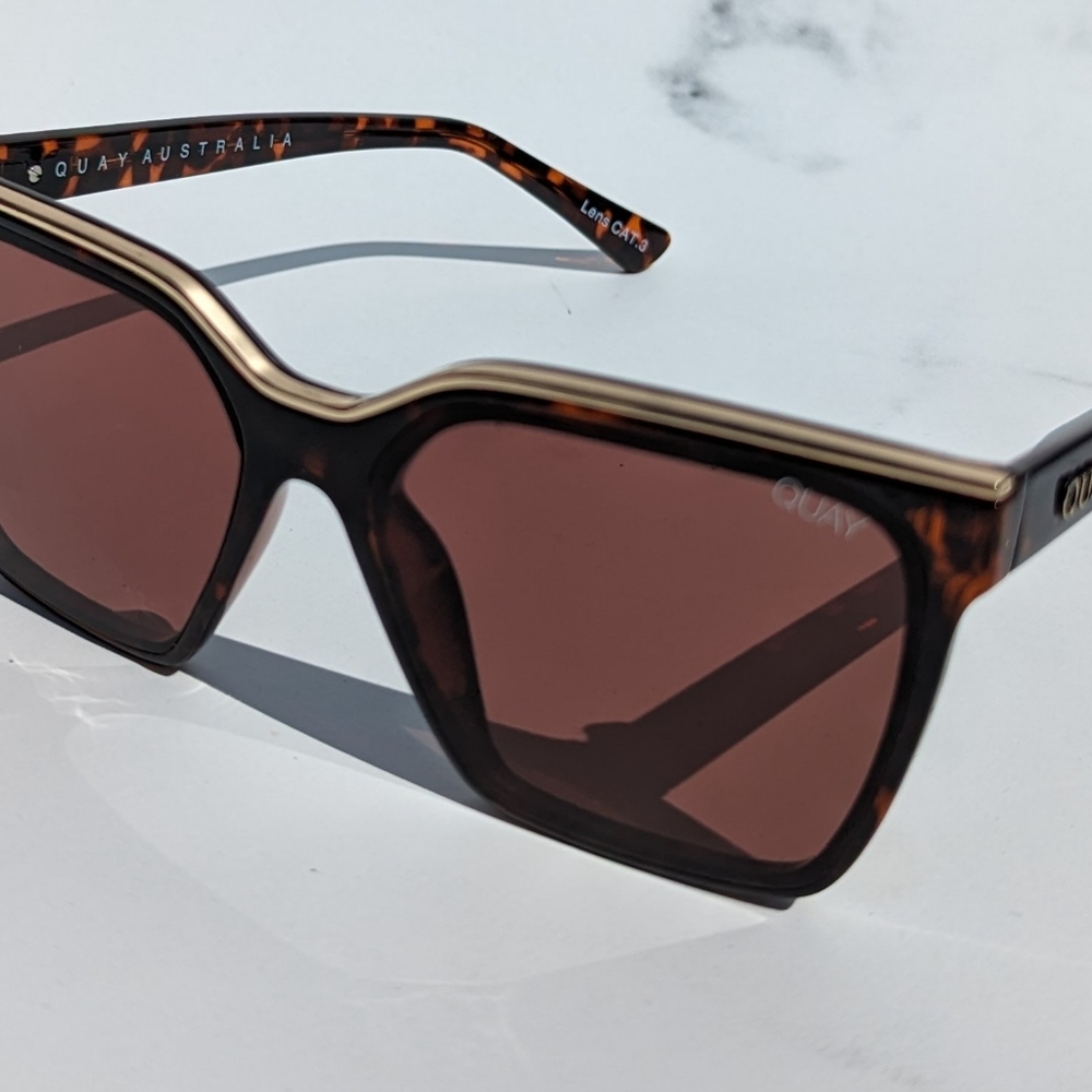 LIZZO x QUAY LEVEL UP square tortoiseshell
